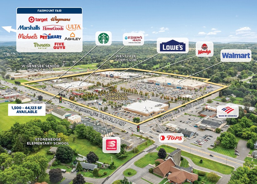 5301-5399 Genesee Rd, Camillus, NY à louer - Aérien - Image 2 de 9