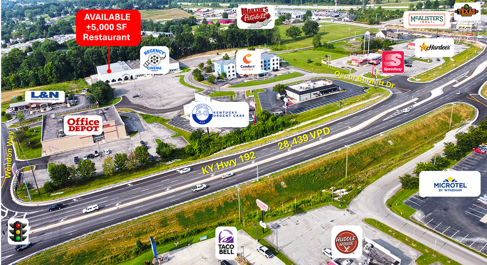 1868 KY-192, London, KY for lease - Aerial - Image 3 of 7