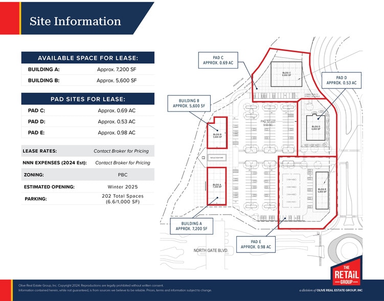 True North Commons, Pad A, Colorado Springs, CO for lease - Site Plan - Image 3 of 3