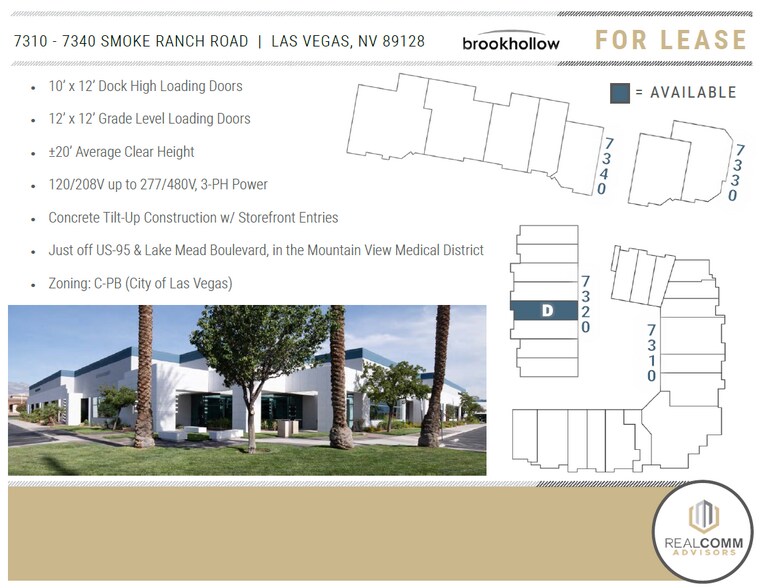 7310 Smoke Ranch Rd, Las Vegas, NV à louer - Plan de site - Image 2 de 12