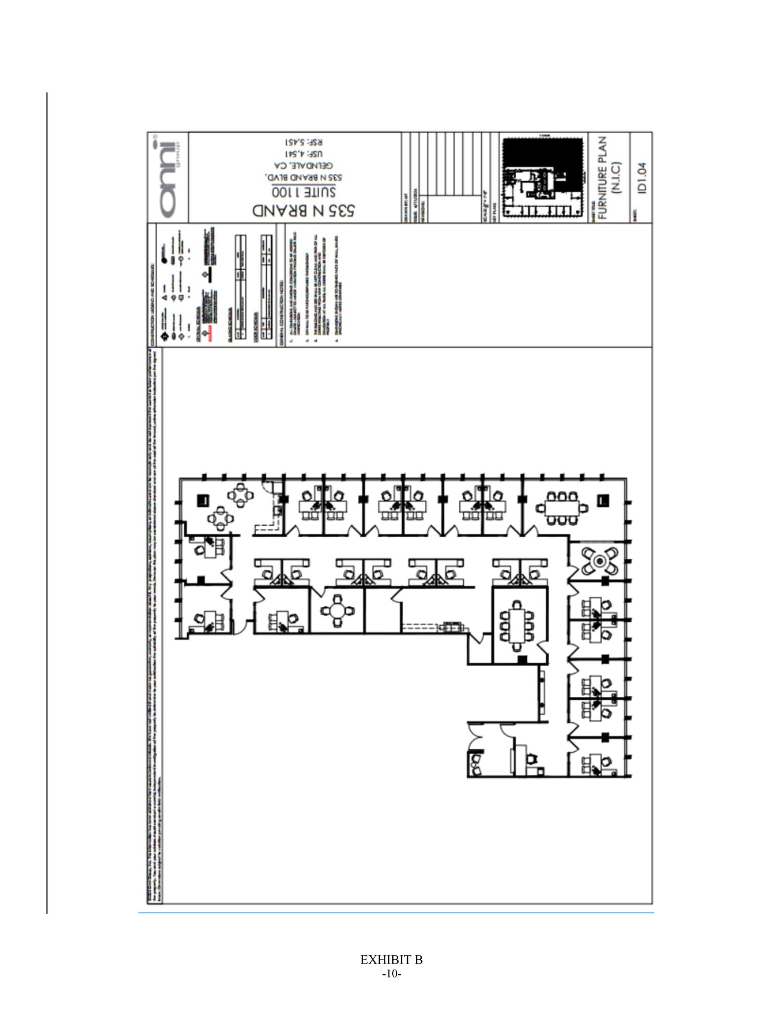535 N Brand Blvd, Glendale, CA for lease Site Plan- Image 1 of 1