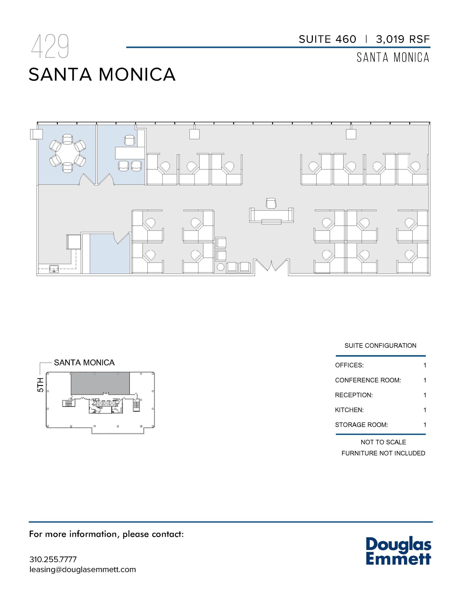429 Santa Monica Blvd, Santa Monica, CA for lease Floor Plan- Image 1 of 1