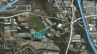 560 Atlanta S Pky, College Park, GA - AERIAL  map view - Image1