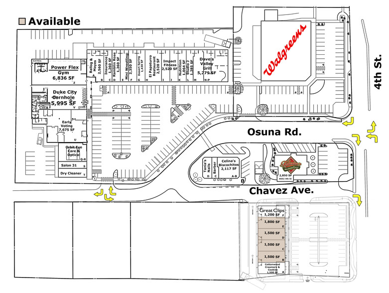 6601 4th St NW, Albuquerque, NM à louer - Plan de site - Image 2 de 7