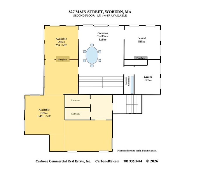 827 Main St, Woburn, MA à louer - Plan d’étage - Image 3 de 12