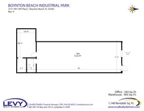 3151 SW 14th Pl, Boynton Beach, FL à louer Plan d’étage- Image 2 de 2