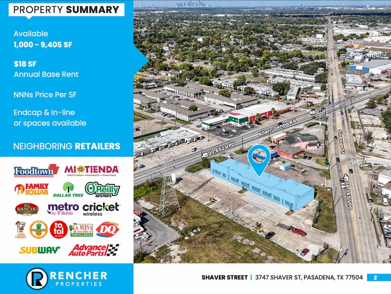 3747 Shaver St, Pasadena, TX à louer - Photo du bâtiment - Image 2 de 3