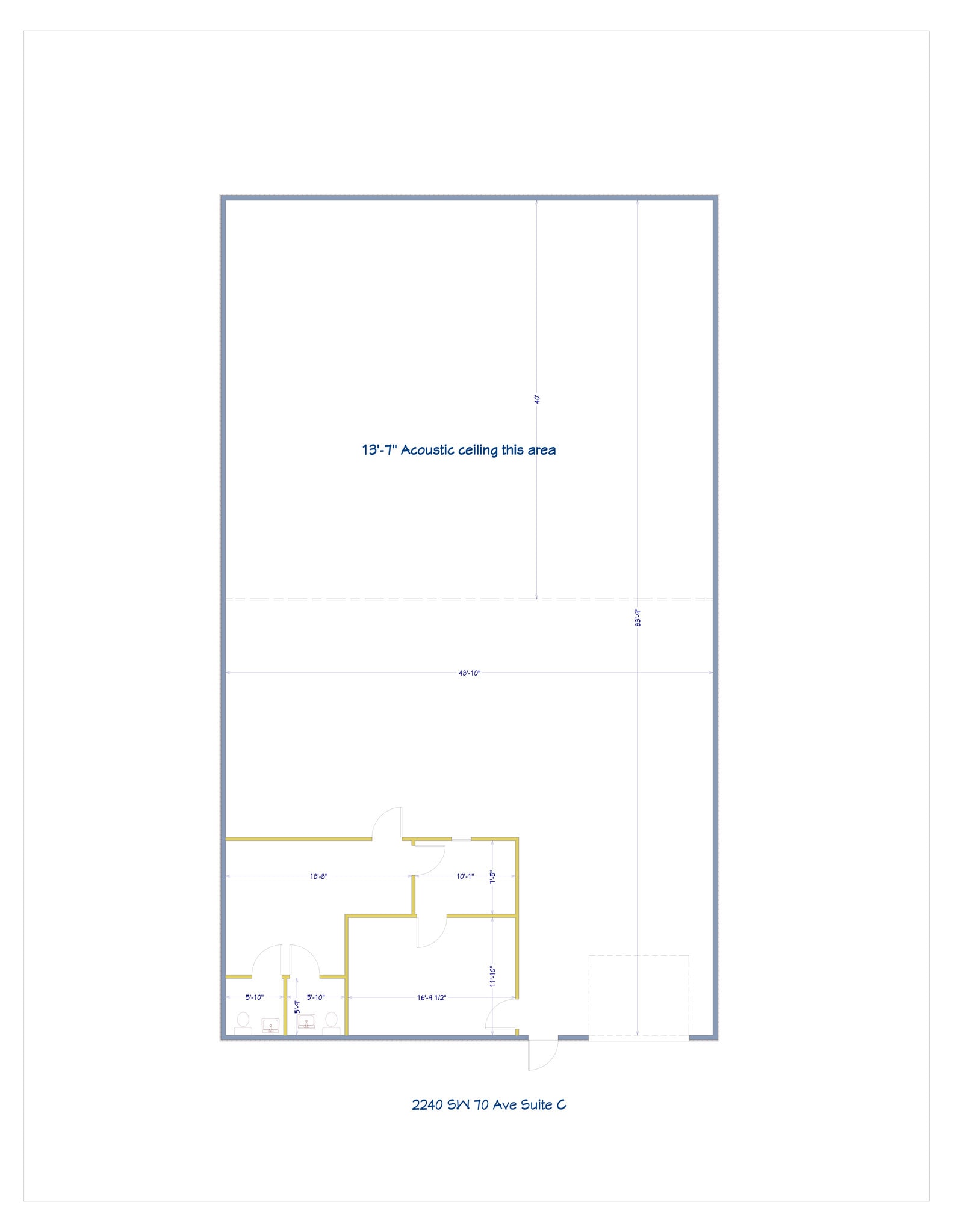 2240 SW 70th Ave, Davie, FL for lease Site Plan- Image 1 of 1