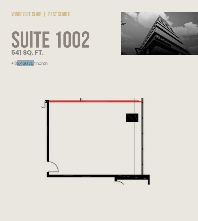 21 St Clair Ave E, Toronto, ON for lease Floor Plan- Image 1 of 1