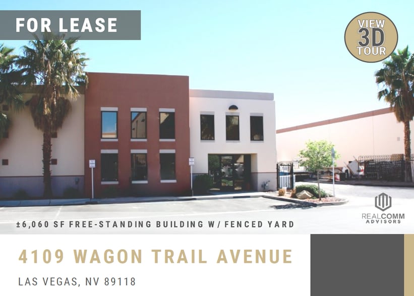 4109 Wagon Trail Ave, Las Vegas, NV for lease - Building Photo - Image 1 of 4