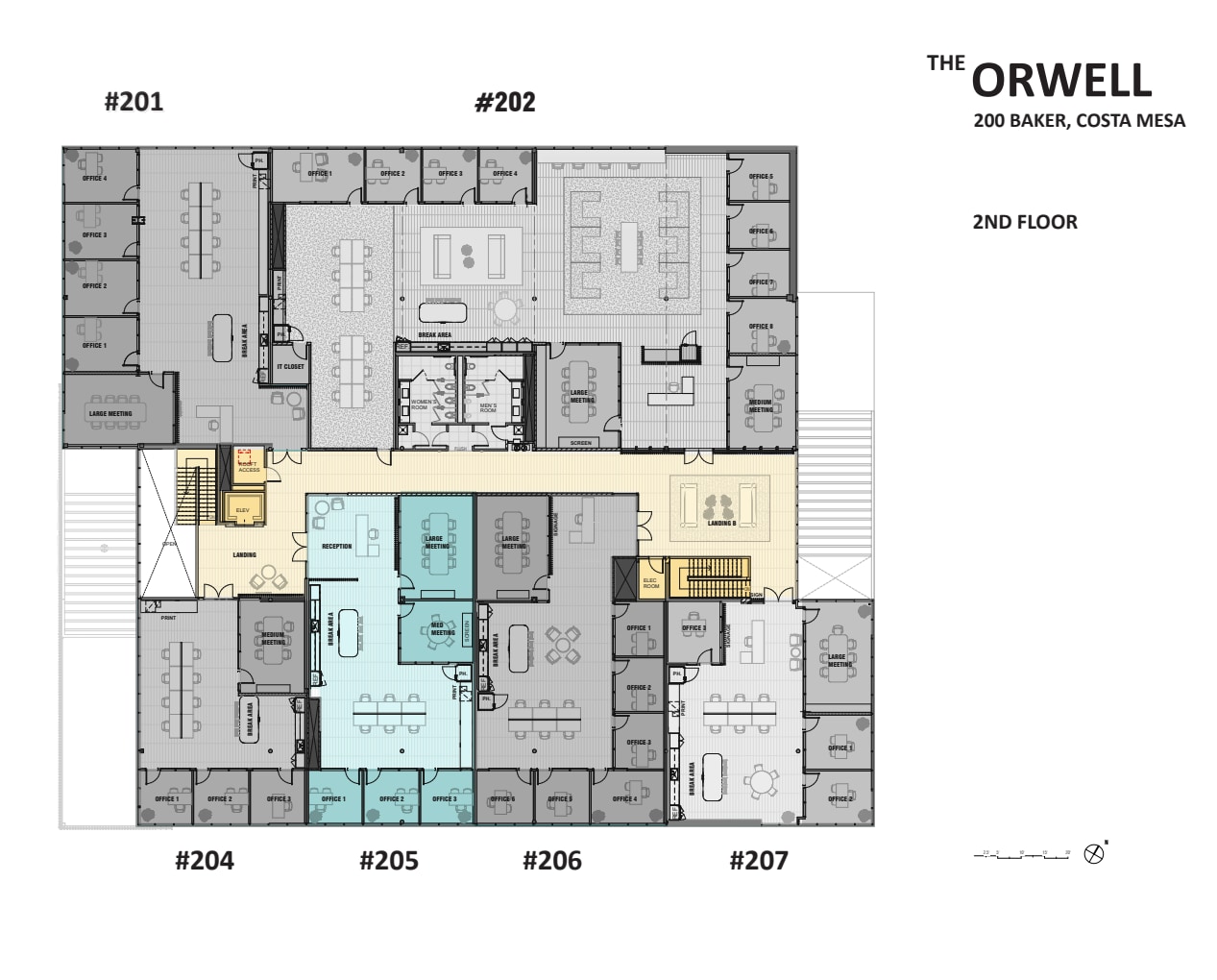 200 E Baker St, Costa Mesa, CA for lease Floor Plan- Image 1 of 1