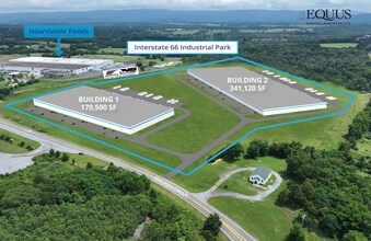 I-66, Front Royal, VA - AÉRIEN  Vue de la carte