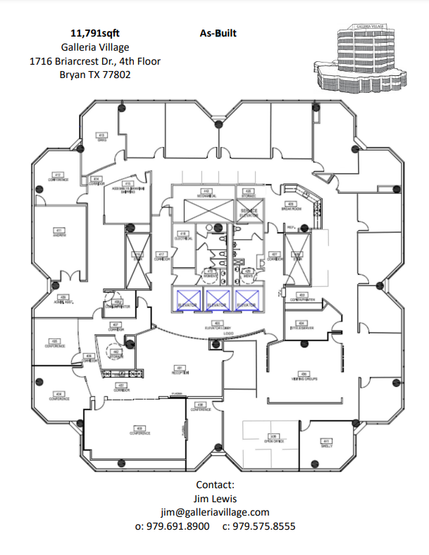 1716 Briarcrest Dr, Bryan, TX à louer Plan d  tage- Image 1 de 3