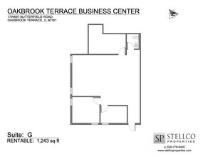 17W695-17W745 Butterfield Rd, Oakbrook Terrace, IL à louer Plan d  tage- Image 1 de 1