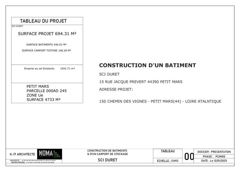 Local d'activités dans Petit-Mars à vendre - Plan d’étage - Image 2 de 11