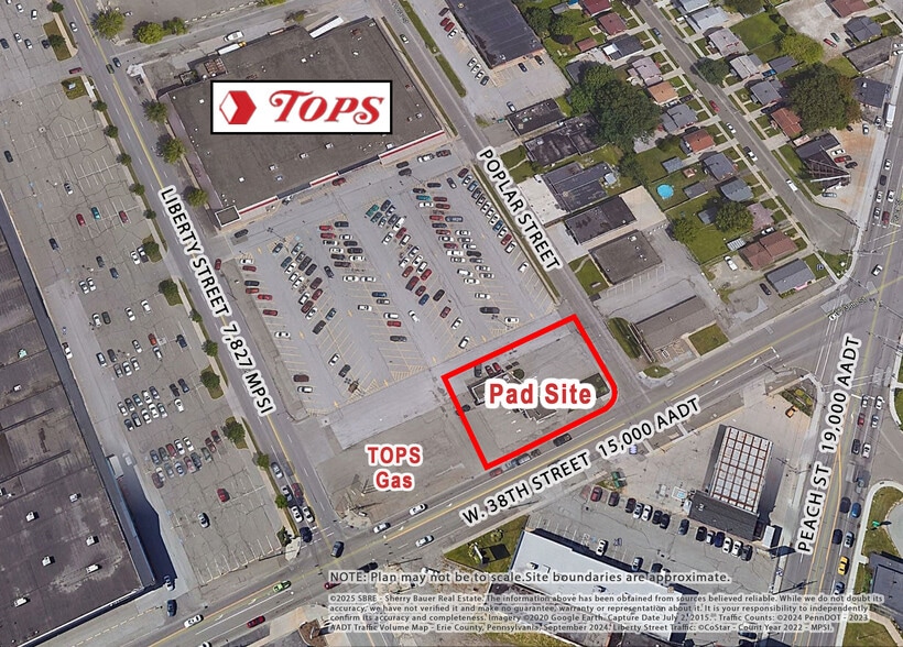 702 W 38th St, Erie, PA for lease - Aerial - Image 2 of 11