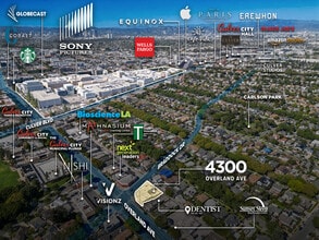 4300-4308 Overland Ave, Culver City, CA - Aérien  Vue de la carte - Image1