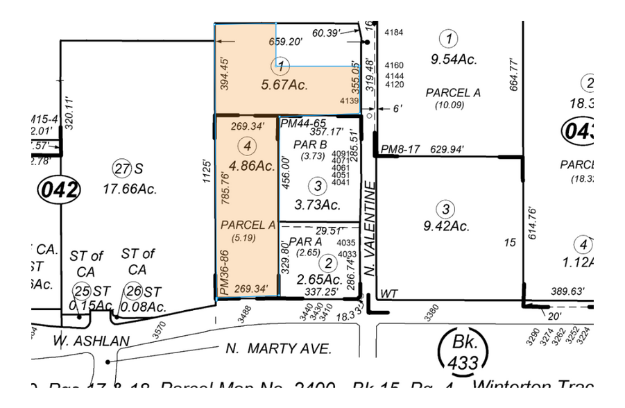 3488 W Ashlan Ave, Fresno, CA à vendre - Plan cadastral - Image 2 de 2