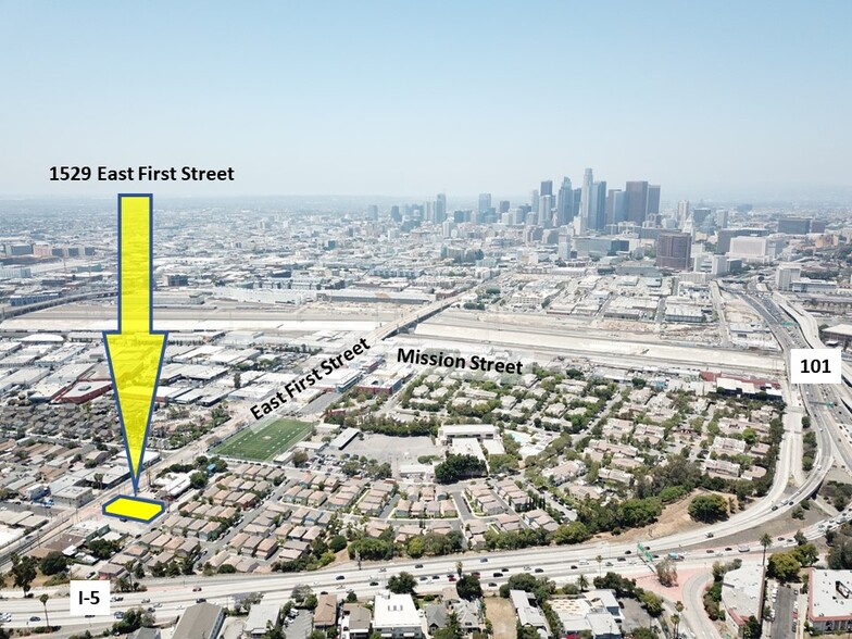 1529 E 1st St, Los Angeles, CA for sale - Aerial - Image 2 of 2