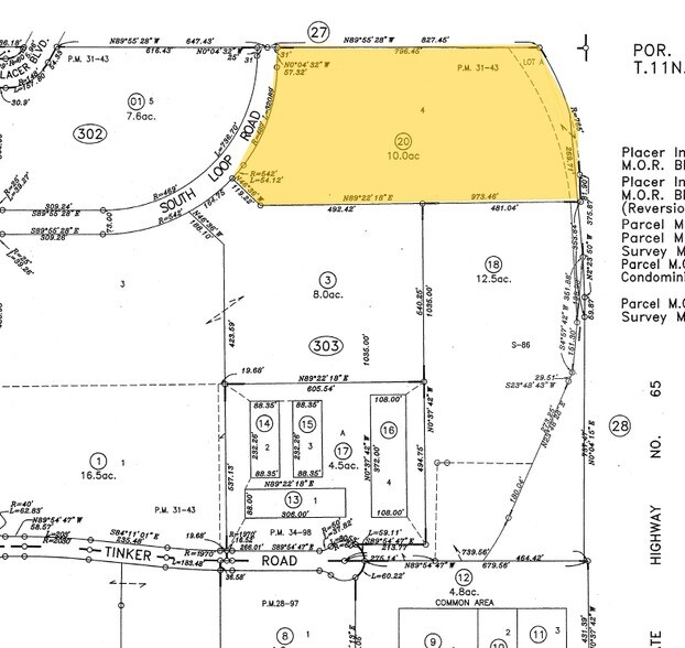 S Loop Rd, Rocklin, CA for sale - Plat Map - Image 2 of 2