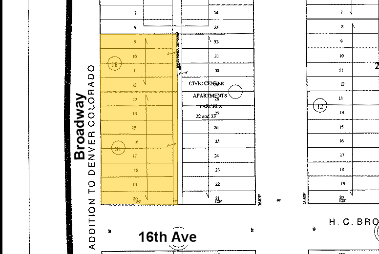 1600 Broadway, Denver, CO for lease - Plat Map - Image 2 of 9