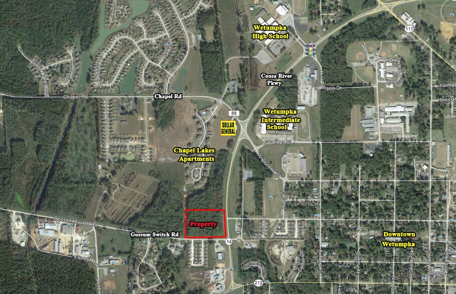 Coosa River Pky & Gossum Switch Rd, Wetumpka, AL à vendre - Photo du bâtiment - Image 2 de 4