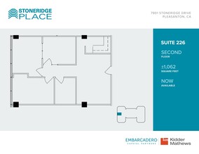7901 Stoneridge Dr, Pleasanton, CA for lease Floor Plan- Image 1 of 1