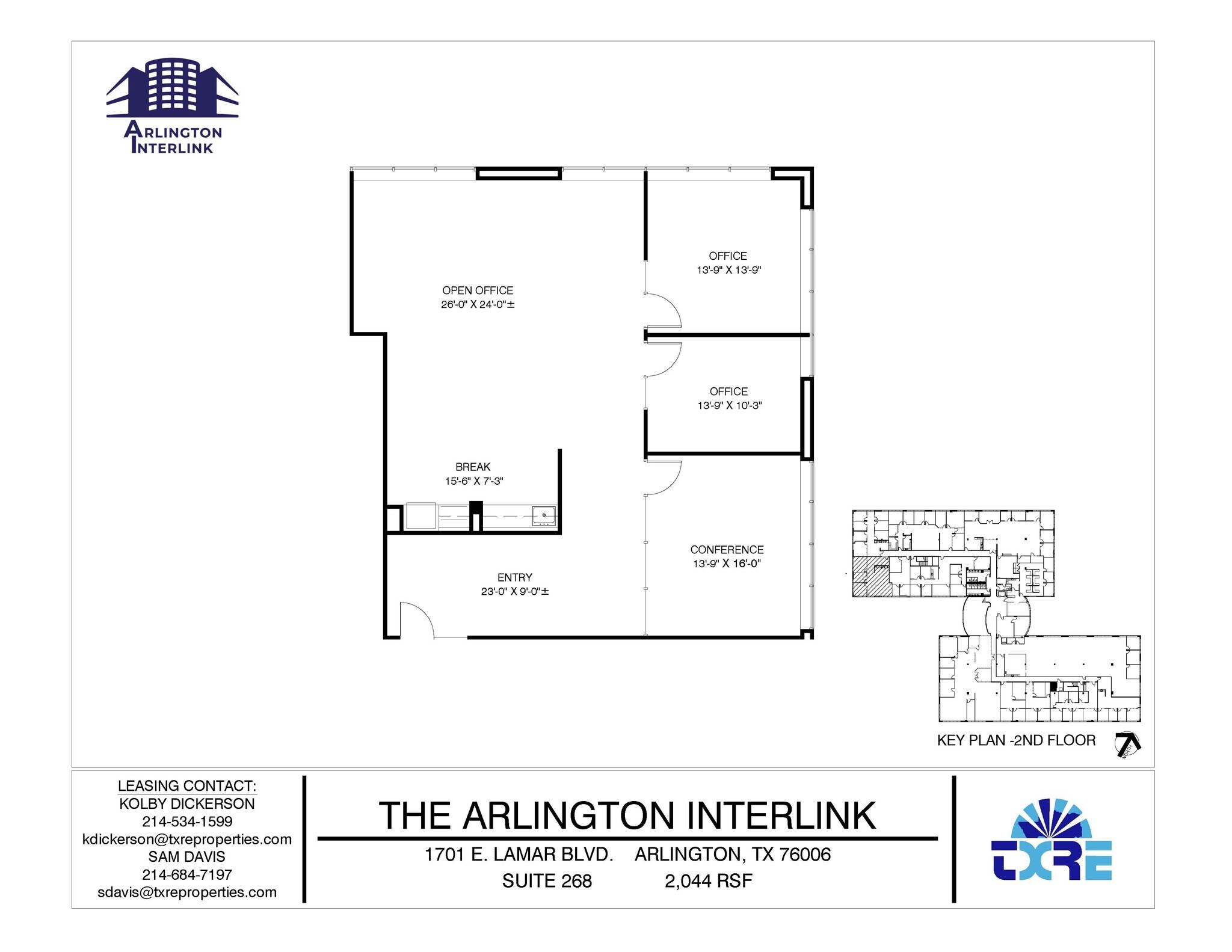 1701 E Lamar Blvd, Arlington, TX for lease Floor Plan- Image 1 of 6