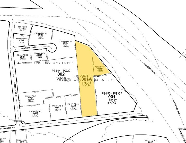 4122 B Bennett Memorial Rd, Durham, NC à louer - Plan cadastral - Image 2 de 2