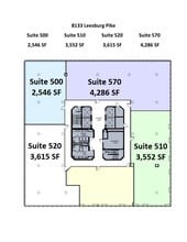 8133 Leesburg Pike, Vienna, VA à louer Plan de site- Image 1 de 2
