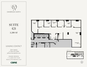 1200 Harger Rd, Oak Brook, IL à louer Plan d’étage- Image 2 de 2