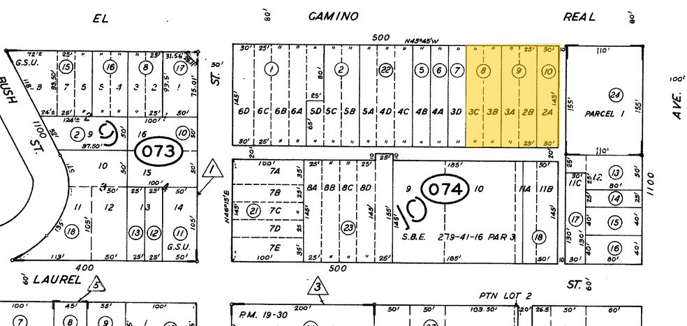 552-560 El Camino Real, San Carlos, CA à louer - Plan cadastral - Image 3 de 3
