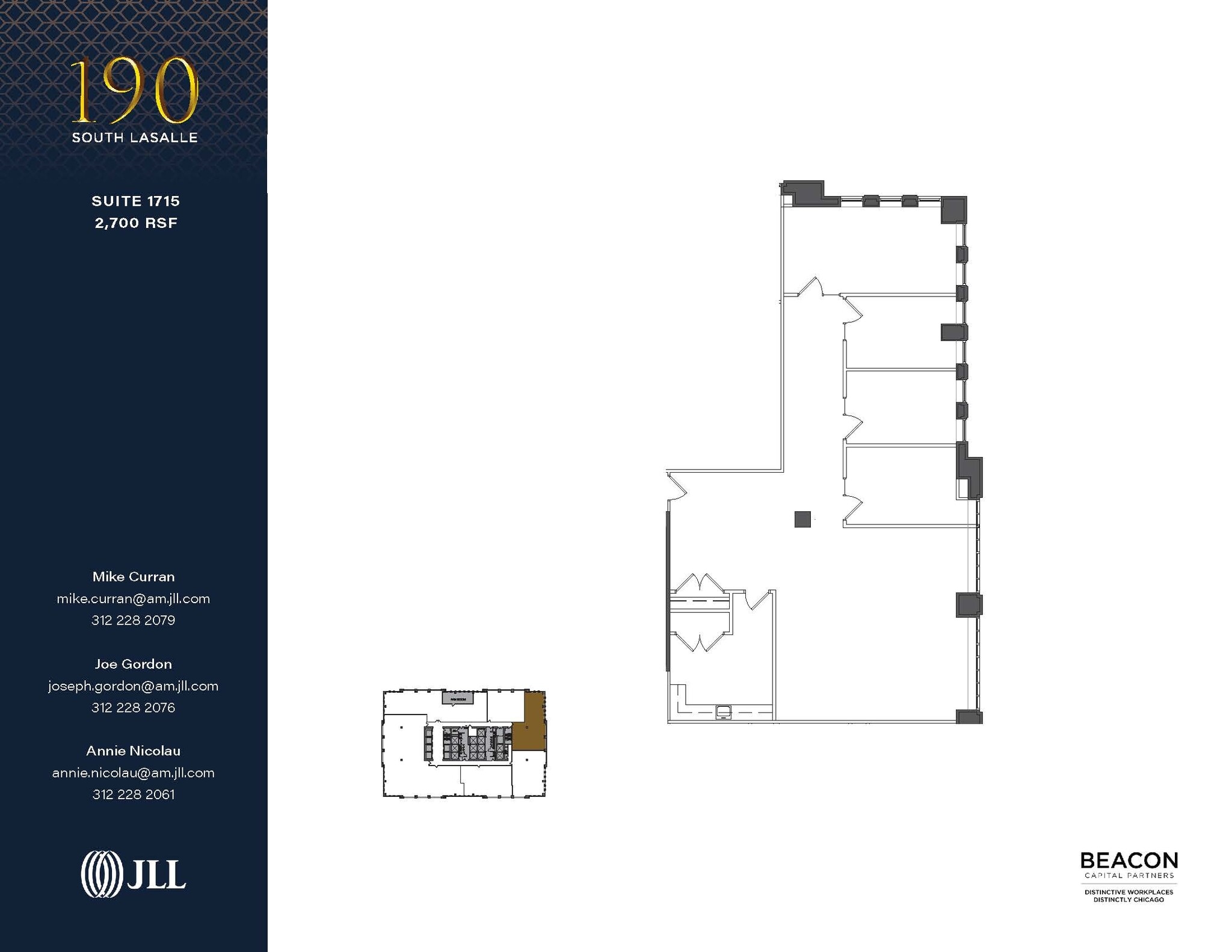 190 S La Salle St, Chicago, IL for lease Floor Plan- Image 1 of 1