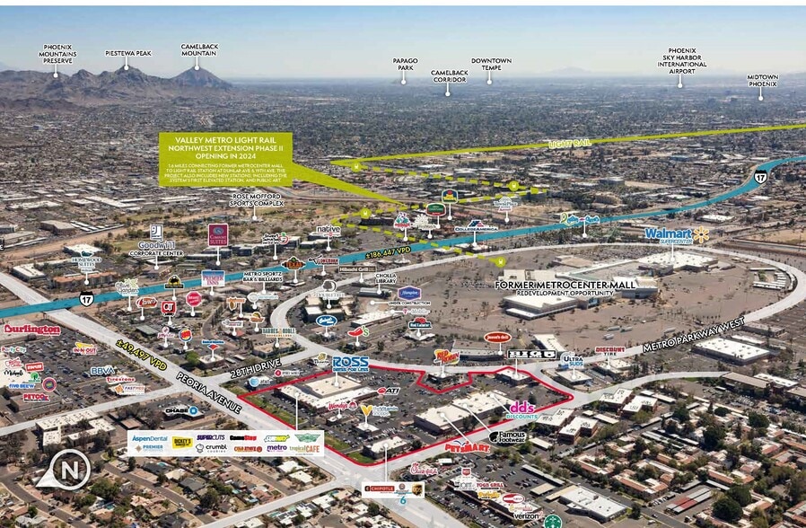 10214 N Metro Pky, Phoenix, AZ for lease - Aerial - Image 3 of 19