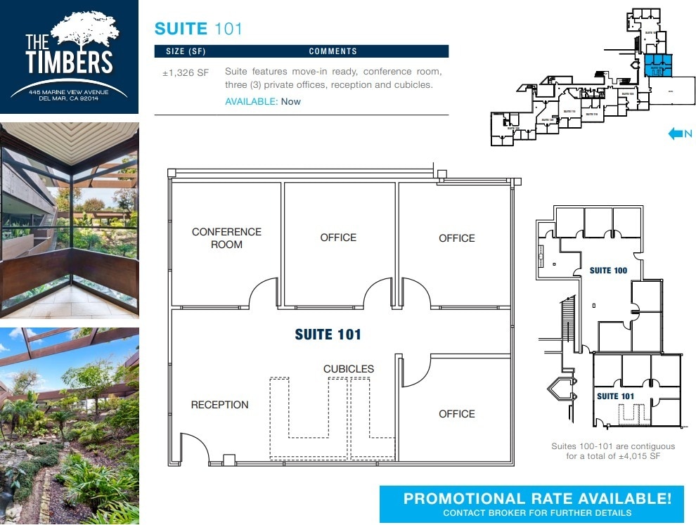 445 Marine View Ave, Del Mar, CA for lease Floor Plan- Image 1 of 1