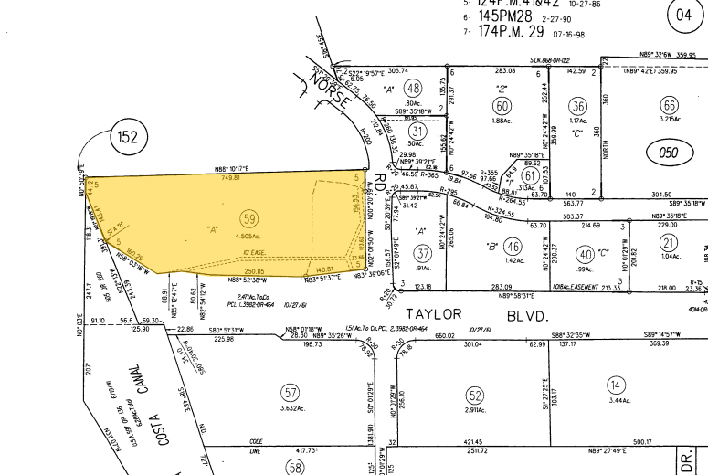 400 Taylor Blvd, Pleasant Hill, CA for lease - Plat Map - Image 2 of 8