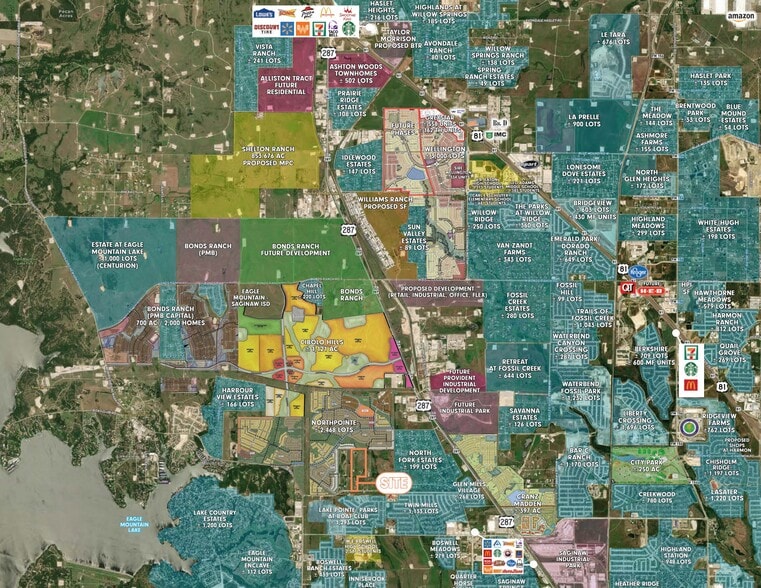9500, 9508, 9514 Park Drive, Fort Worth, TX à vendre - Aérien - Image 2 de 2