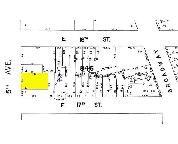 101 Fifth Ave, New York, NY for sale Plat Map- Image 1 of 1