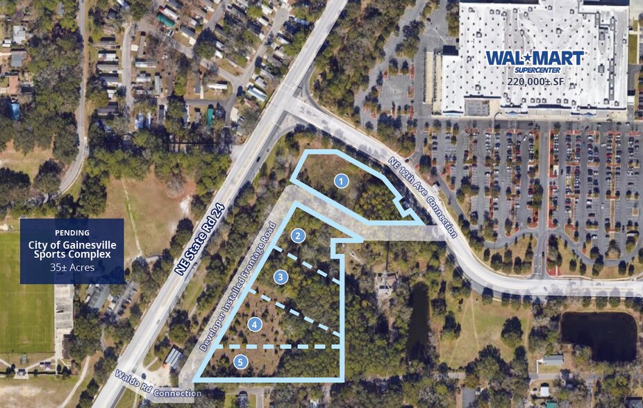 NE Waldo Rd, Gainesville, FL à vendre - Photo du bâtiment - Image 1 de 3
