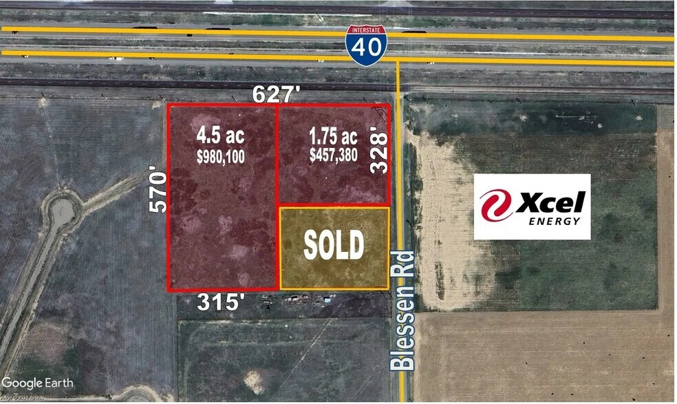 SW Corner I-40, Amarillo, TX for sale - Aerial - Image 2 of 2