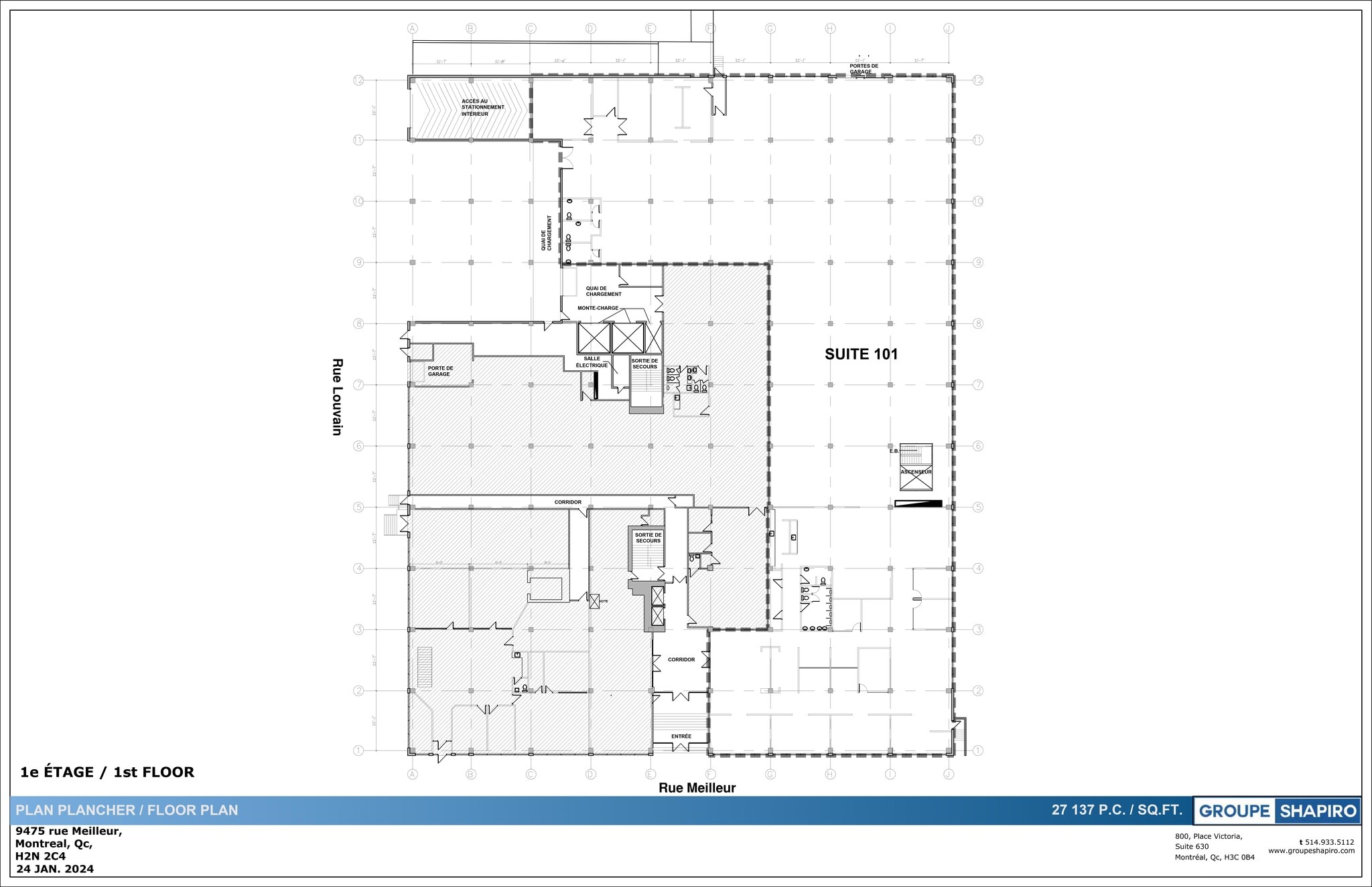 9475 Rue Meilleur, Montréal, QC for lease Site Plan- Image 1 of 1