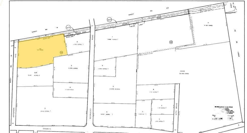560 Jefferson Ave, Secaucus, NJ for lease - Plat Map - Image 2 of 2