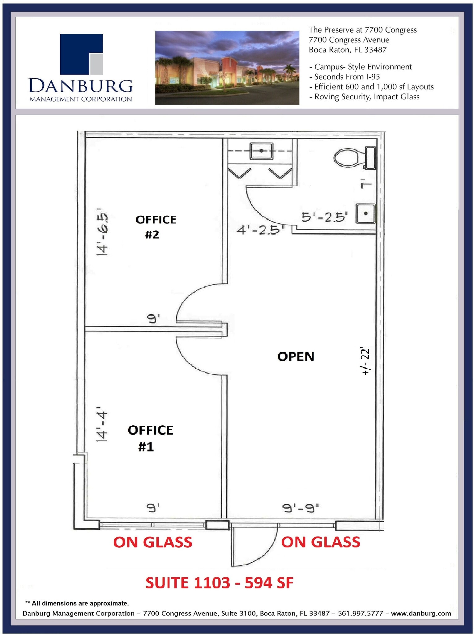 7700 Congress Ave, Boca Raton, FL à louer Plan d’étage- Image 1 de 1