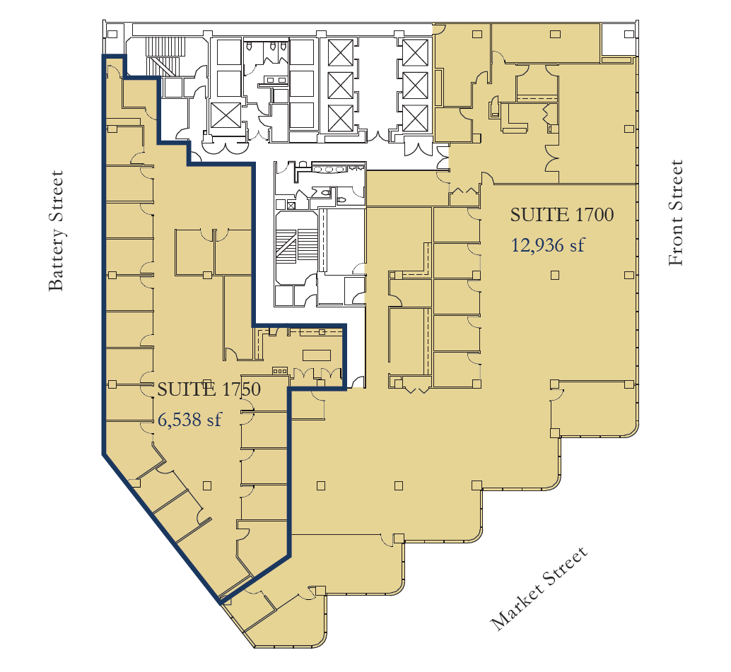 One Front St, San Francisco, CA for lease Floor Plan- Image 1 of 1