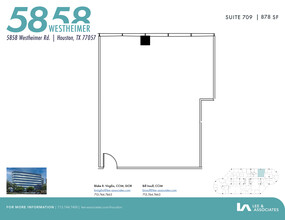 5858 Westheimer Rd, Houston, TX à louer Plan d’étage- Image 1 de 2