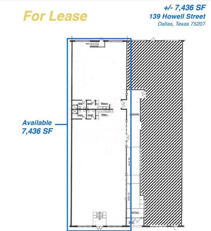 139-141 Howell St, Dallas, TX for lease Floor Plan- Image 1 of 1
