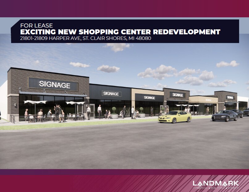 21801-21809 Harper Ave, Saint Clair Shores, MI à louer Photo du bâtiment- Image 1 de 13