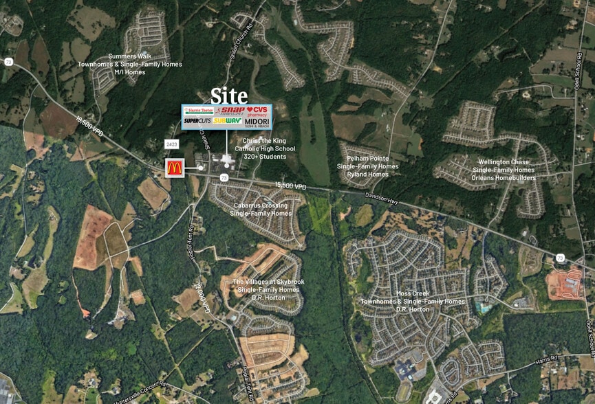 Davidson Hwy, Kannapolis, NC for lease - Aerial - Image 3 of 6