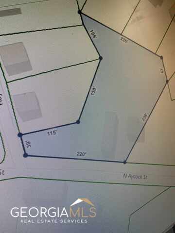 321 N Aycock St, Carrollton, GA à vendre - Plan cadastral - Image 3 de 5