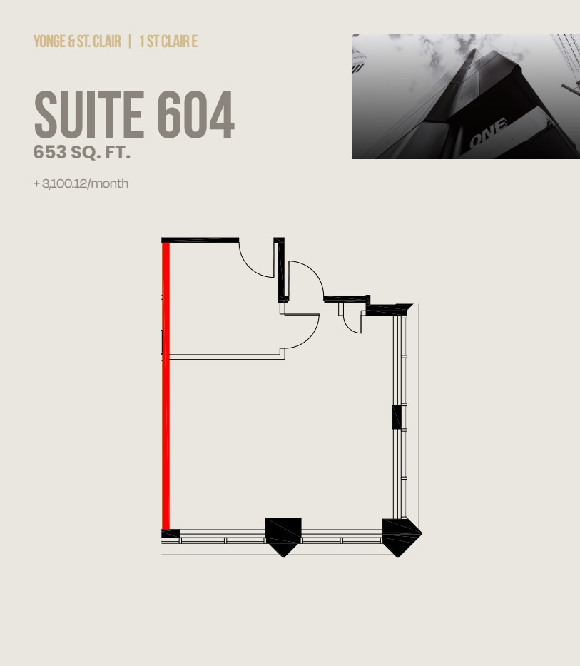 1 St Clair Ave E, Toronto, ON for lease Floor Plan- Image 1 of 1